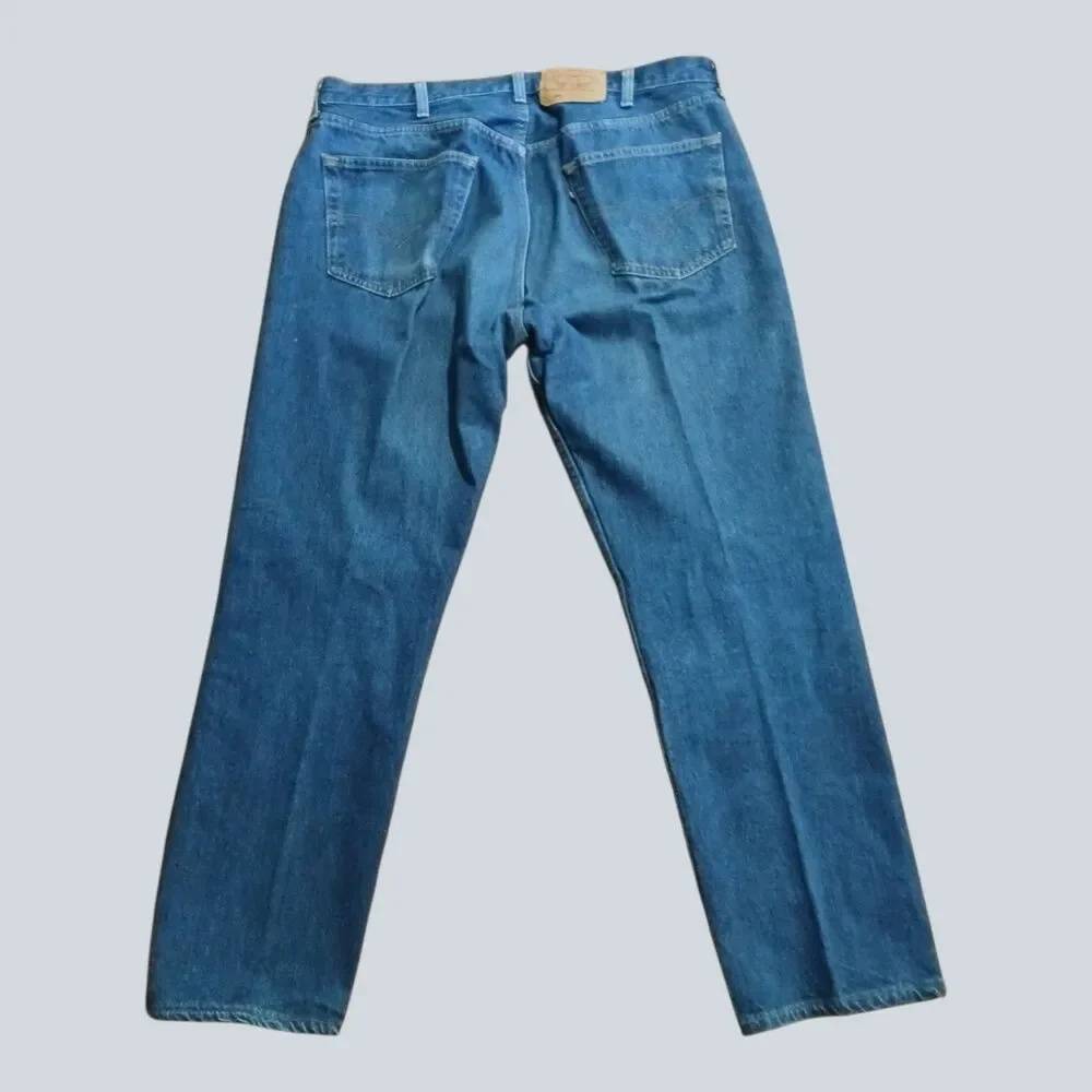 Levis 501 Original Fit Button Fly Denim Jeans Medium Wash Size 40x32